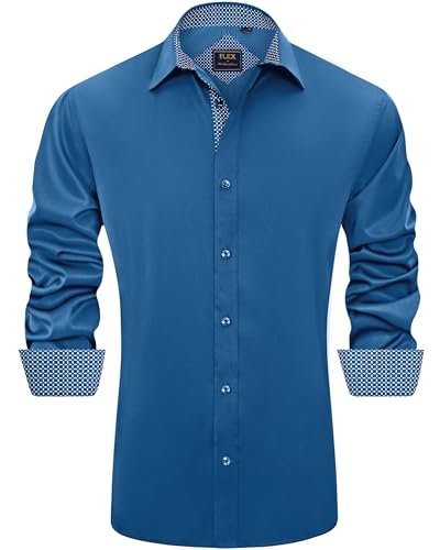 Men's Long Sleeve Stretch Dress Shirt T709813