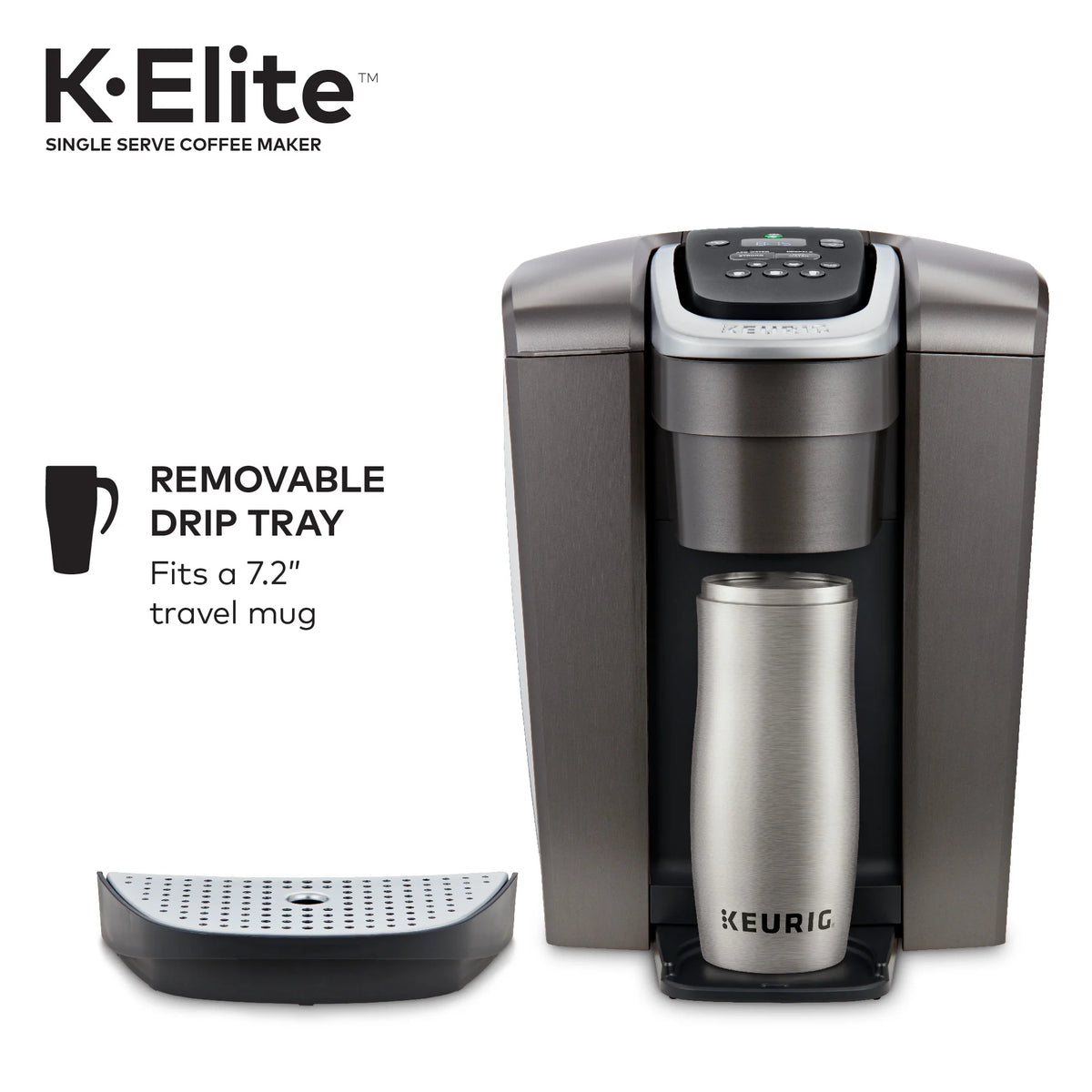 Brushed Slate Single-Serve K-Cup Pod Coffee Maker S542