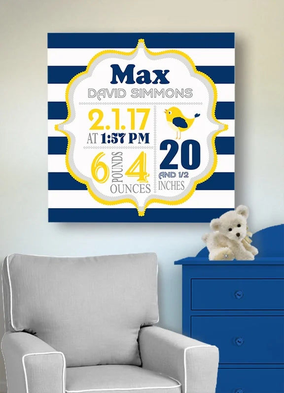 Navy 10x10 Canvas Nursery Decor C282771