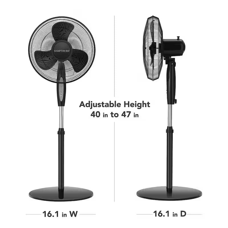 16 in. 3 Speed Oscillating Standing Fan R113604