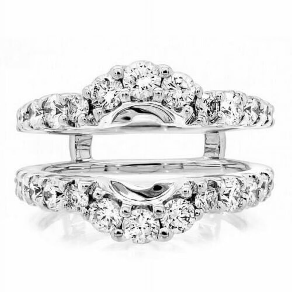 1.00 Ct Round Cut White Diamond Wedding Ring 14K White Gold Plated 925 Sterling Silver S420
