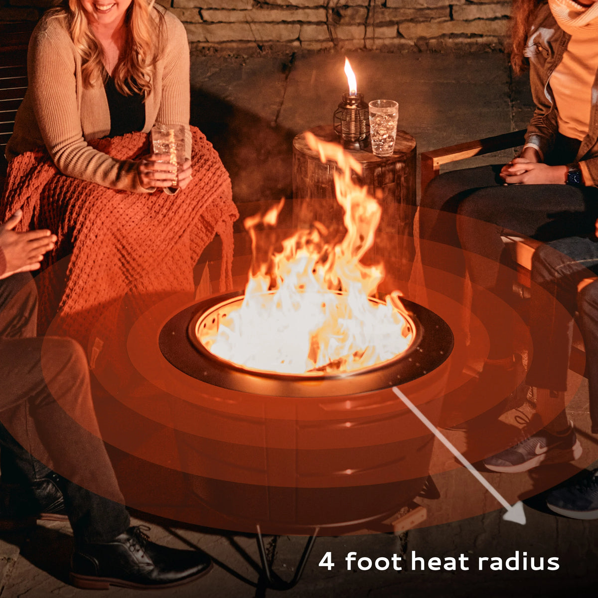 Stainless Steel Smokeless Fire Pit 25" A27890