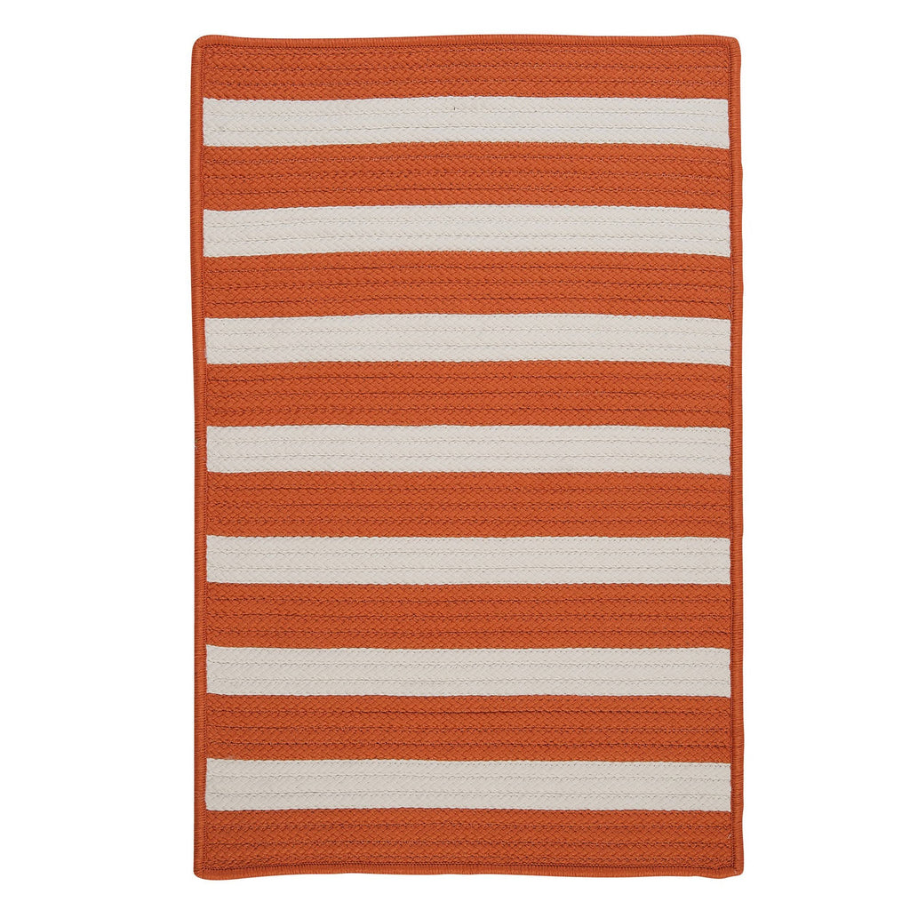 Black White Stripe Rug G8719