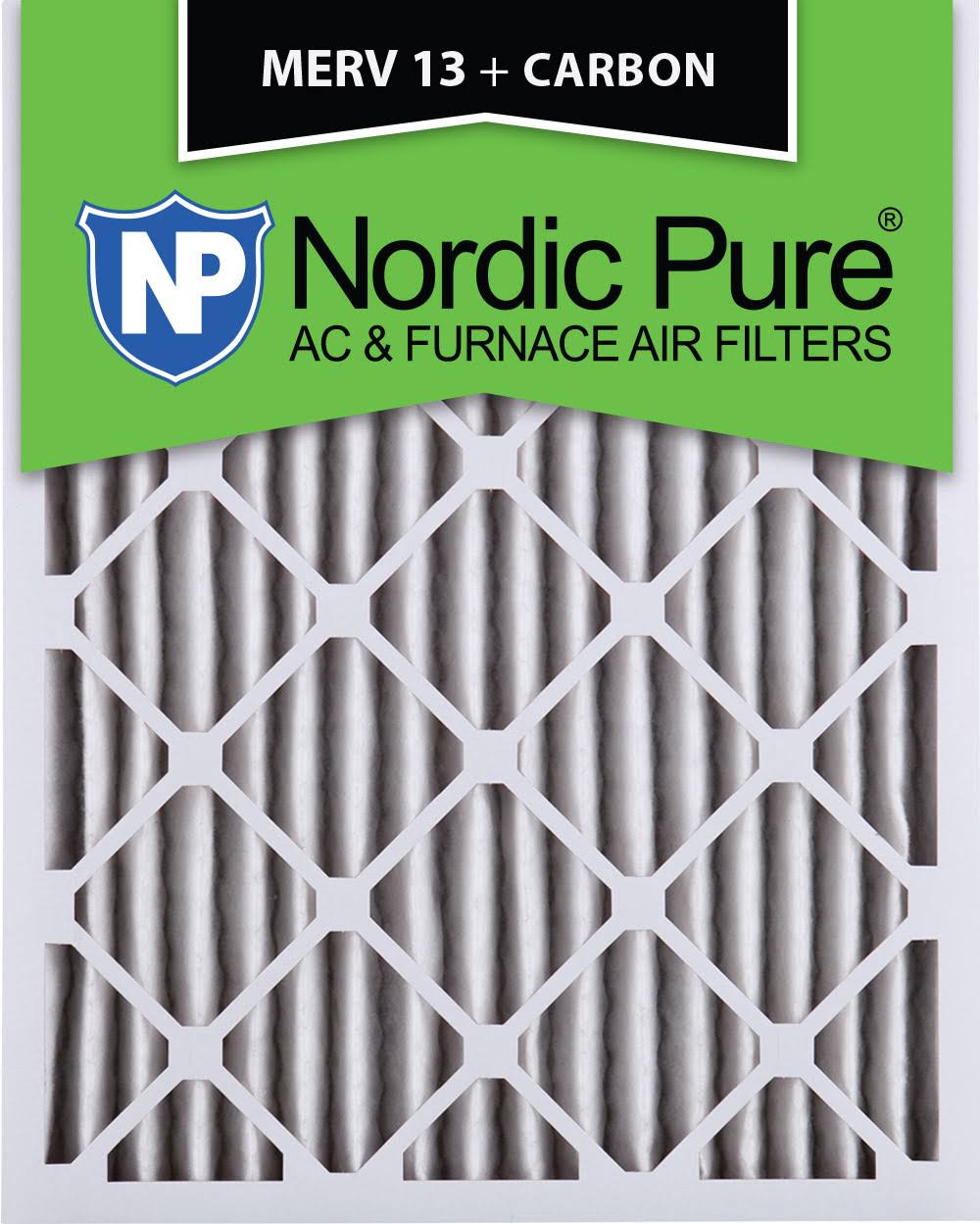 14x25x2 MERV 13 Carbon AC Furnace Air Filters Qty 12 L583478