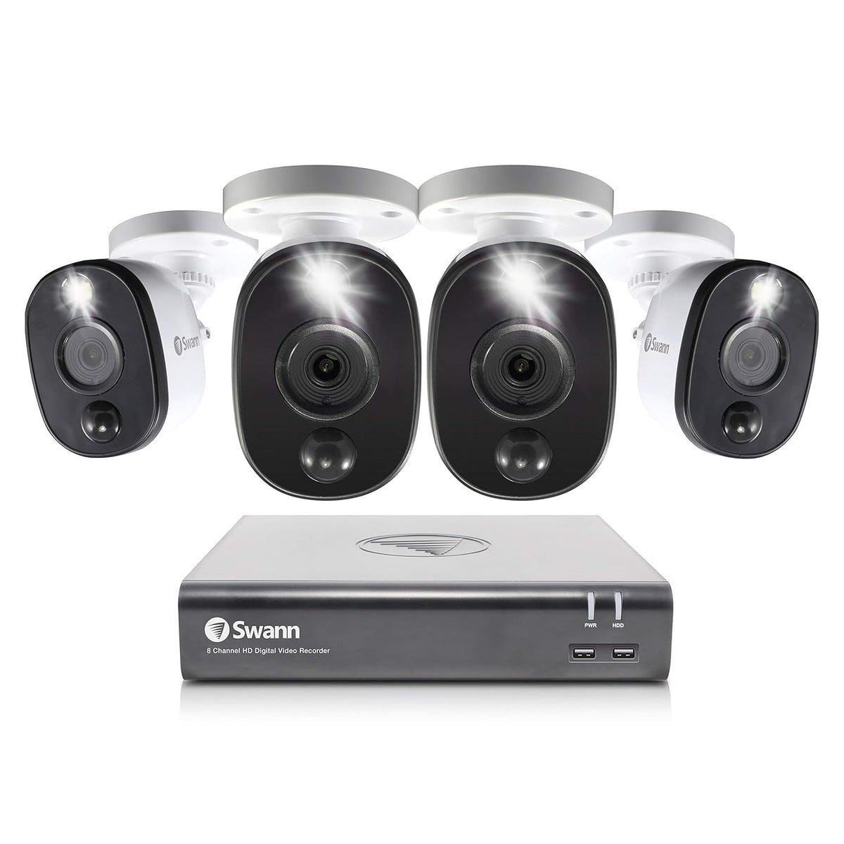 8 Channel 4 Camera Wired Security System 1080p HD DVR 1TB HDD Z9342