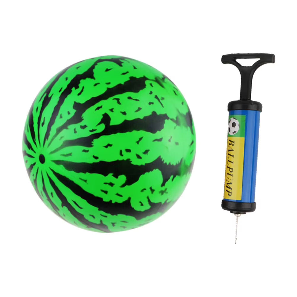2Pcs 9 Inch Inflatable Bouncy Ball with Pump Kids Toys J456288