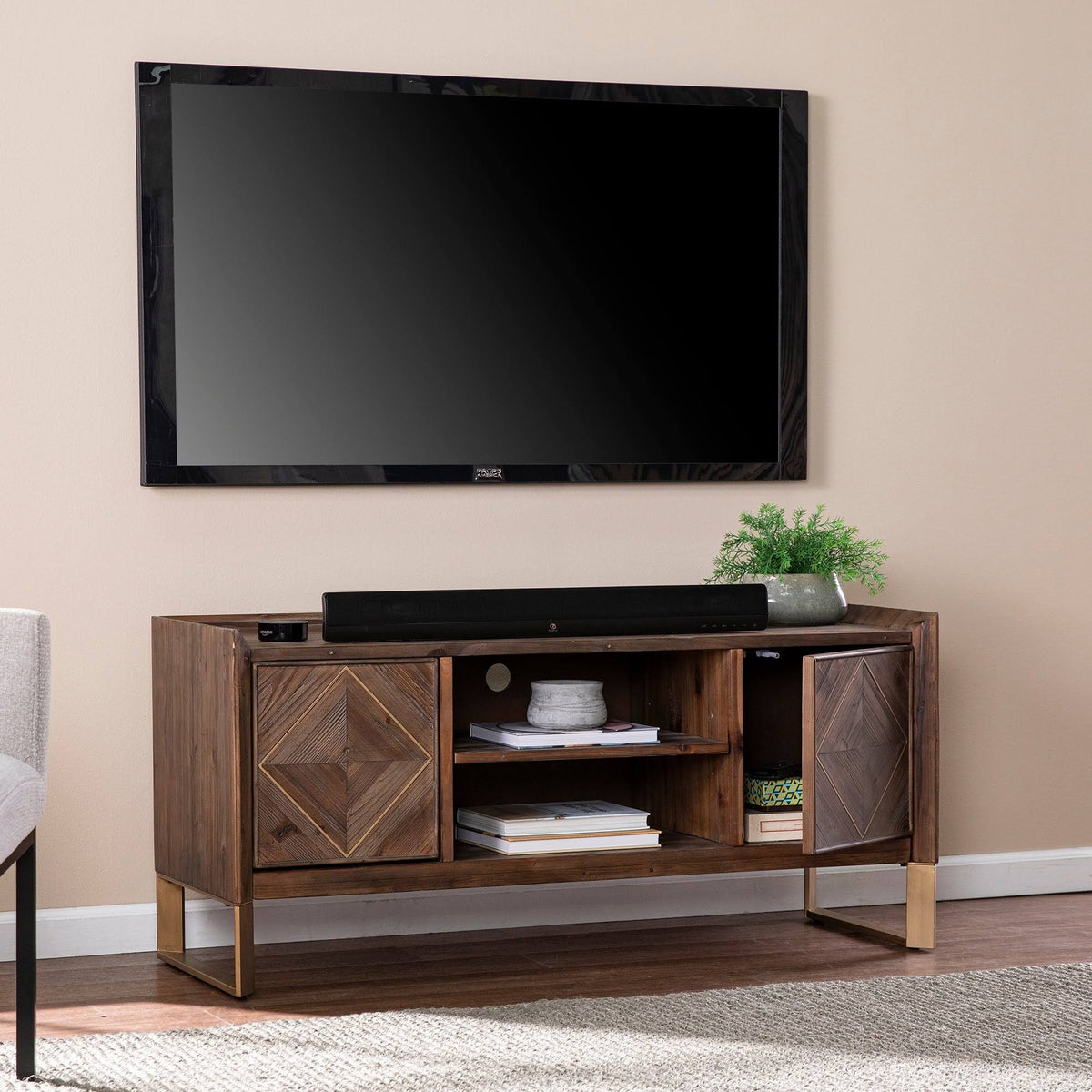 Reclaimed Wood Media Console Y8177