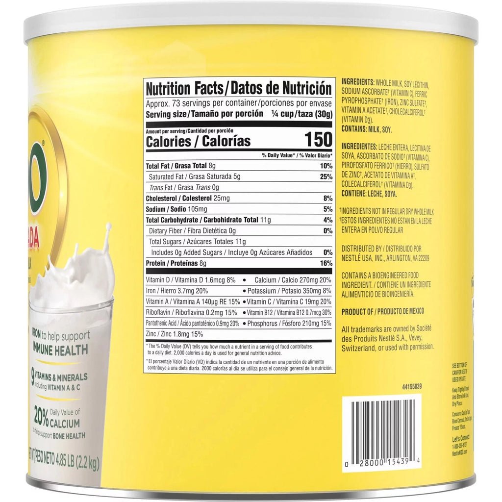 Whole Milk Powder 4.85 lbs K61866