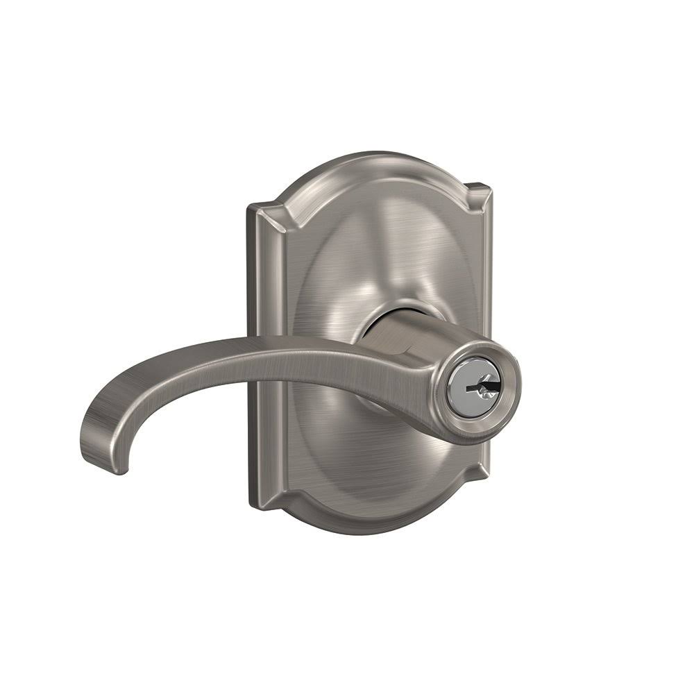 Satin Nickel Keyed Entry Lever Z5208