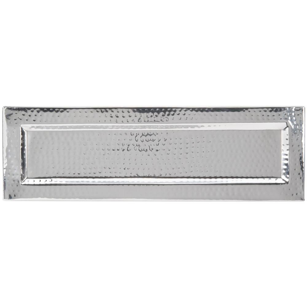Stainless Steel Hammered Tray, 23-3/4x22 L K524