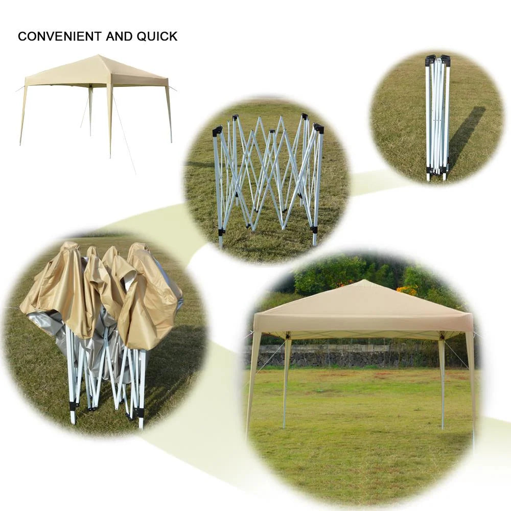 10' x 10' Pop Up Canopy Tent With Carrying Bag C978