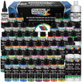 48-Color Acrylic Pouring Paint Set with Silicone Oil & Gloss Medium Z2585
