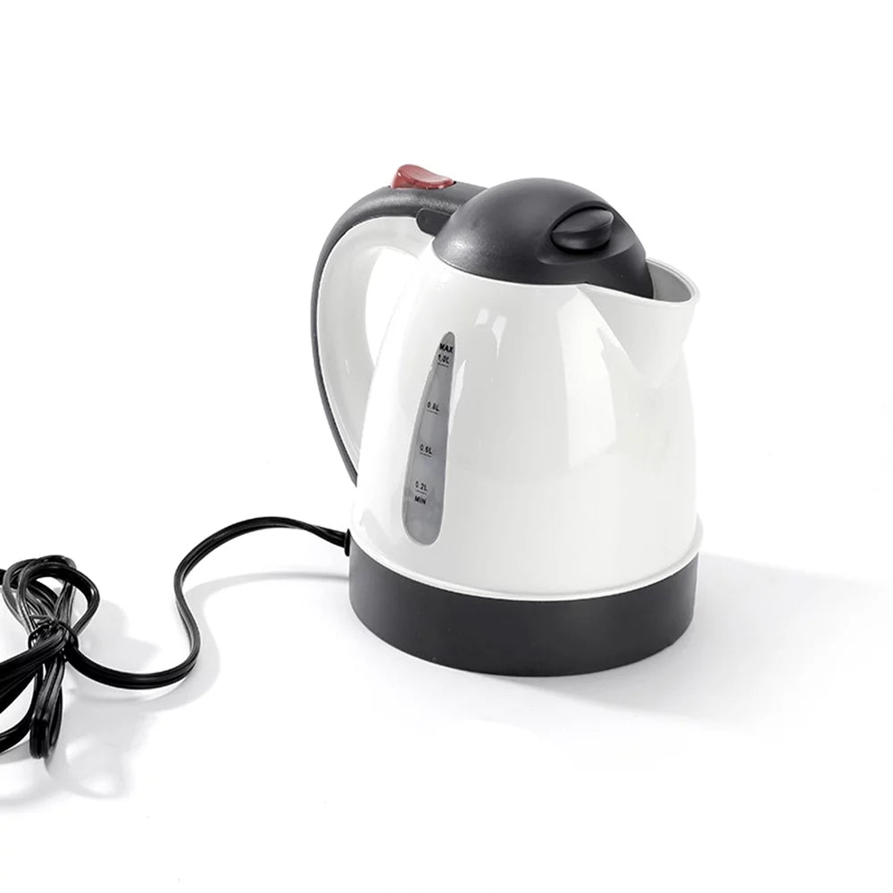 Portable 12V Electric Kettle 1000mL White A44878