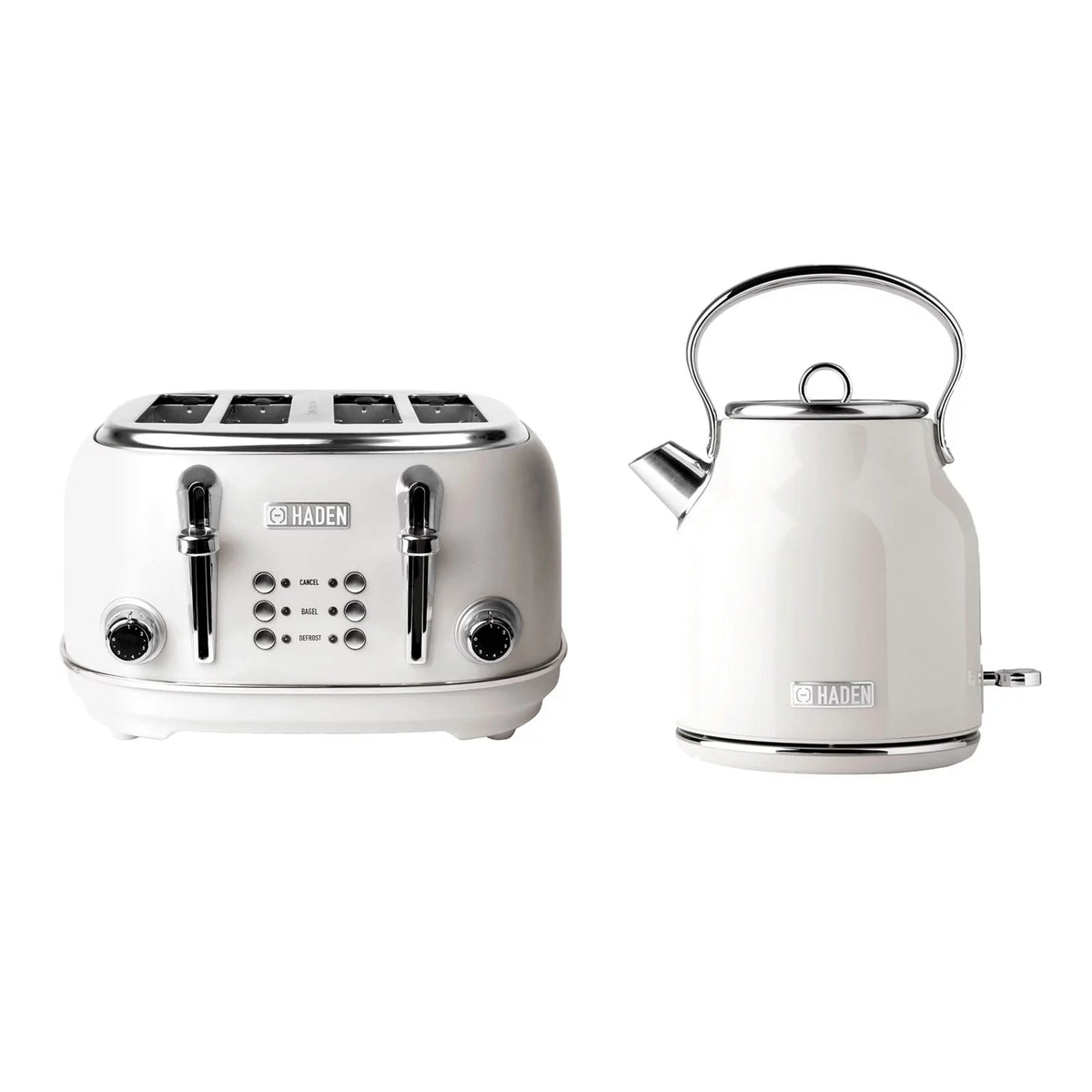 White 1.7 Liter Electric Tea Kettle & 4 Slice Toaster A9575