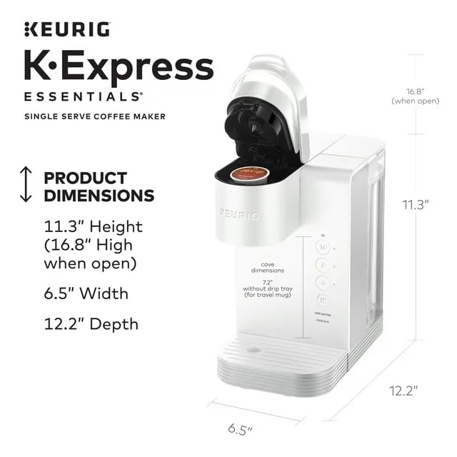 Single Serve K-Cup Pod Coffee Maker, Black, Compact J1911