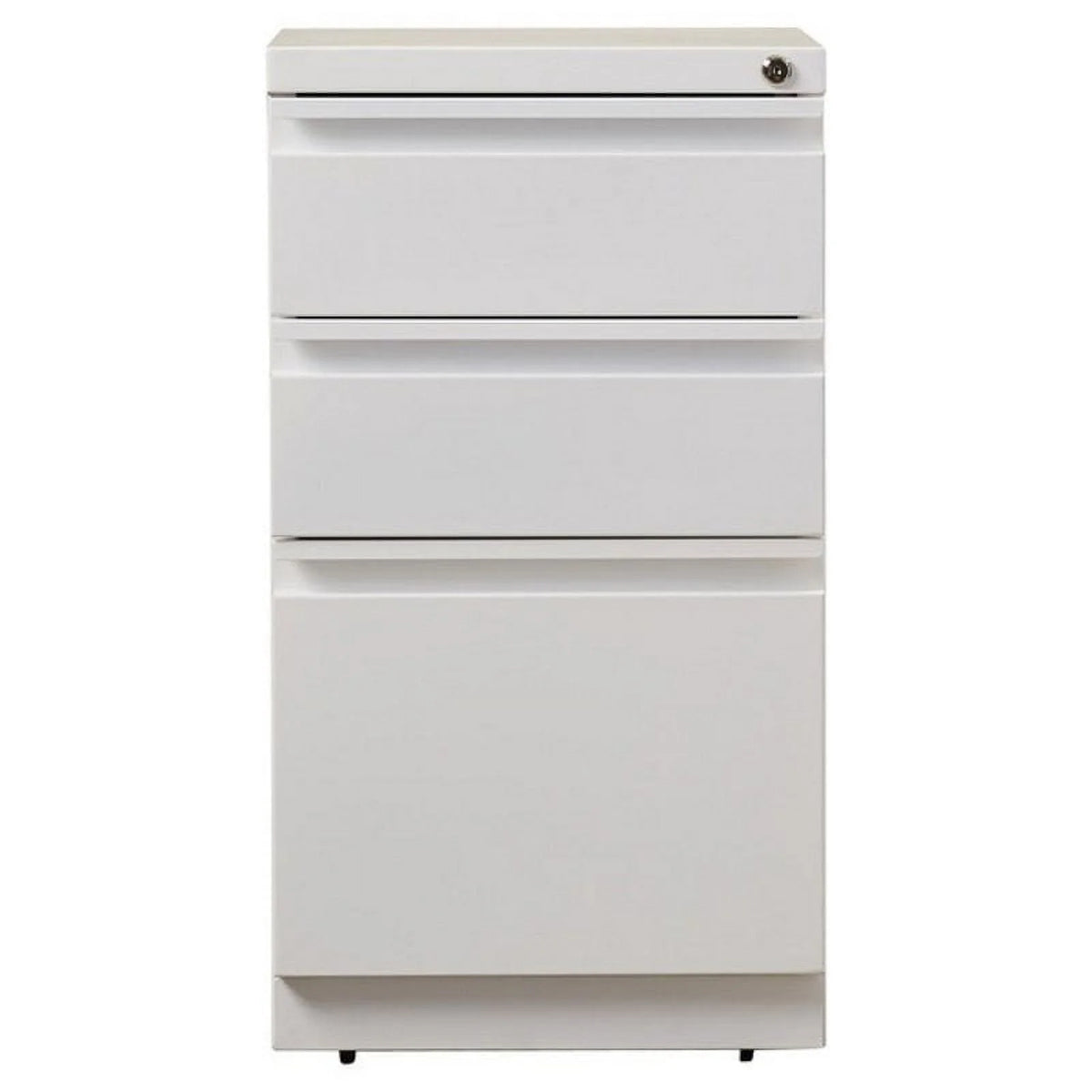20" 3-Drawer White Metal Mobile File Cabinet X632