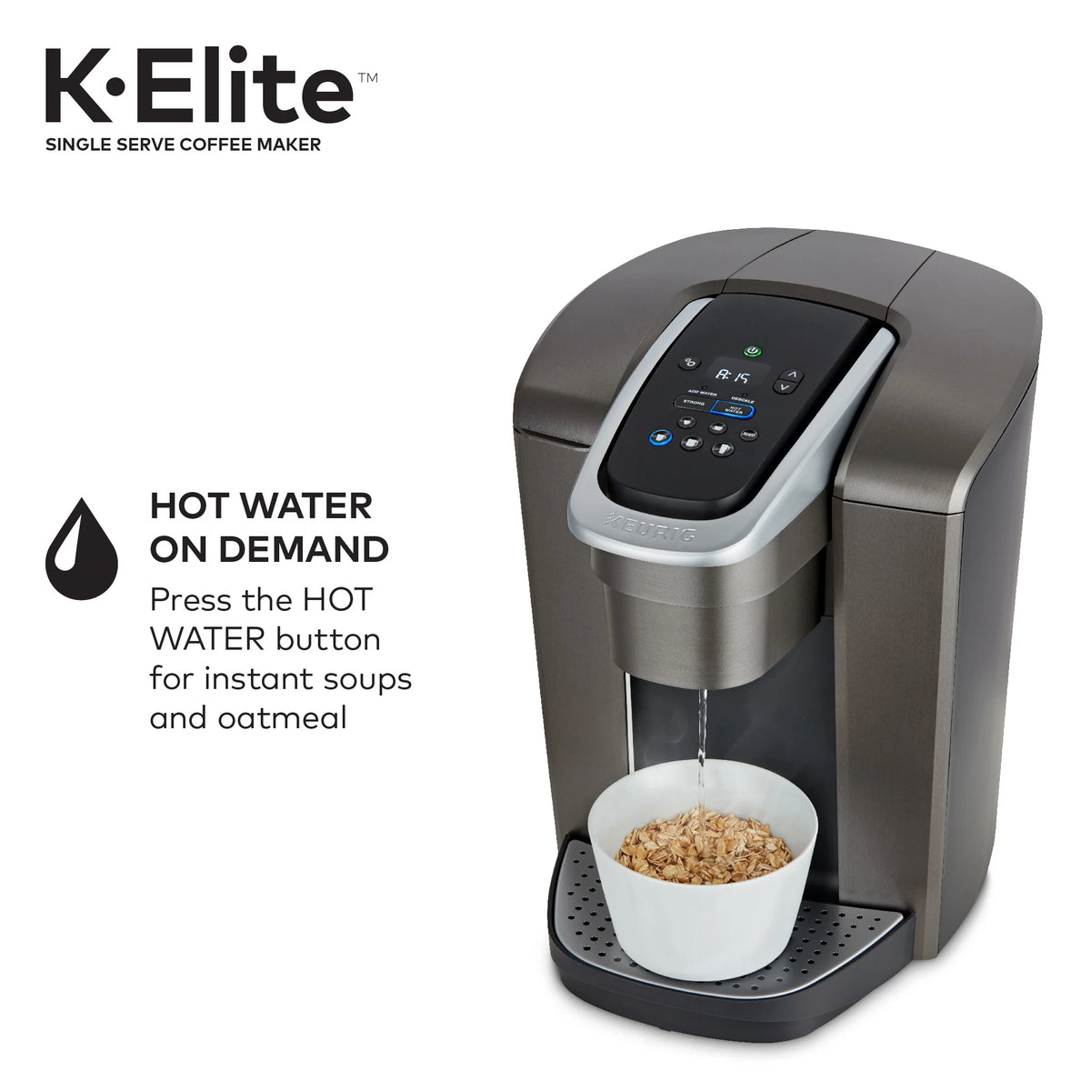 Brushed Slate Single-Serve K-Cup Pod Coffee Maker S542
