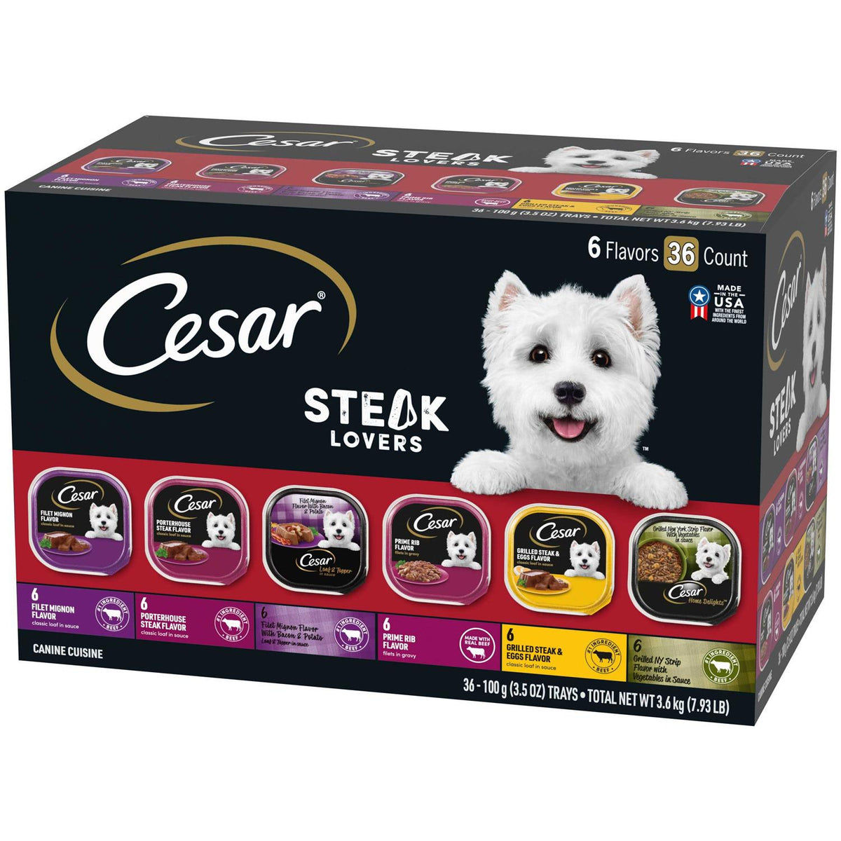 Steak Lovers Variety Pack Wet Dog Food D845