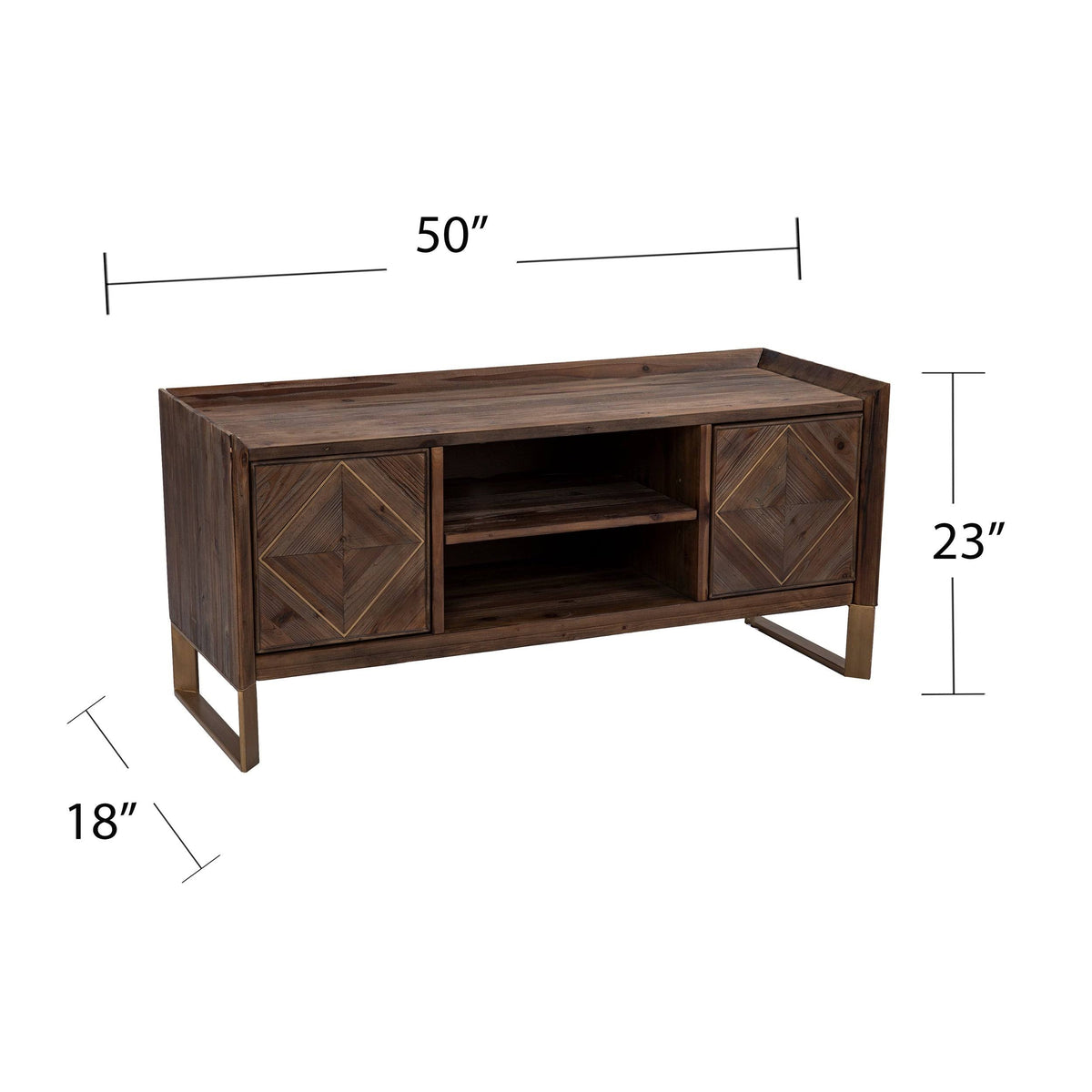 Reclaimed Wood Media Console Y8177