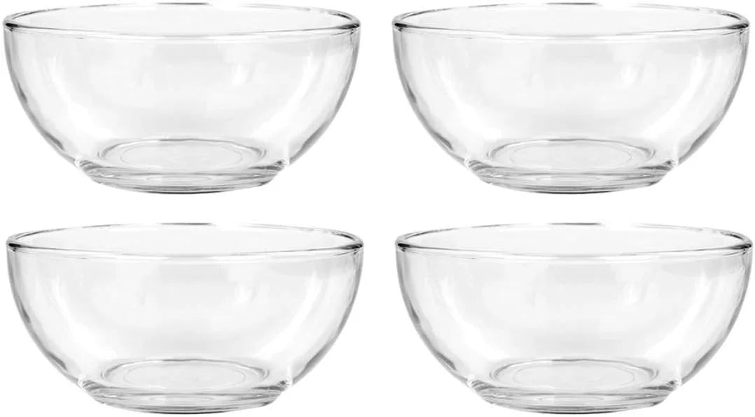 6 In Clear Glass Bowls (4) W3351