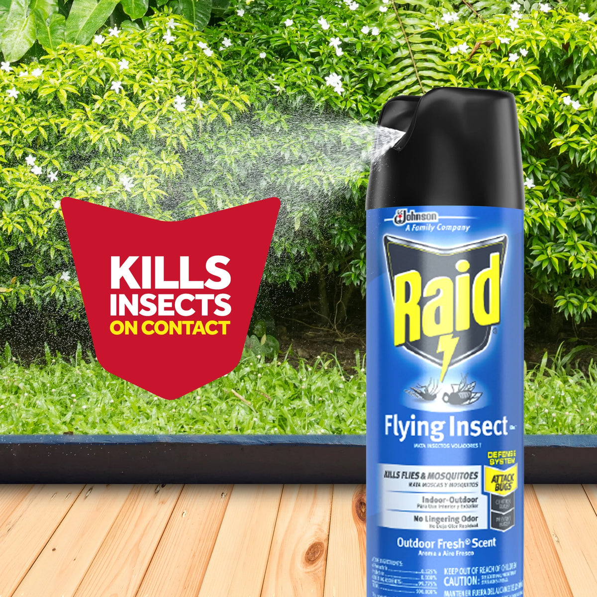Insecticide Spray with Outdoor Fresh Scent, 18 fl oz E276441