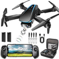 1080P HD Foldable Drone with 2 Batteries and Carrying Case A622008