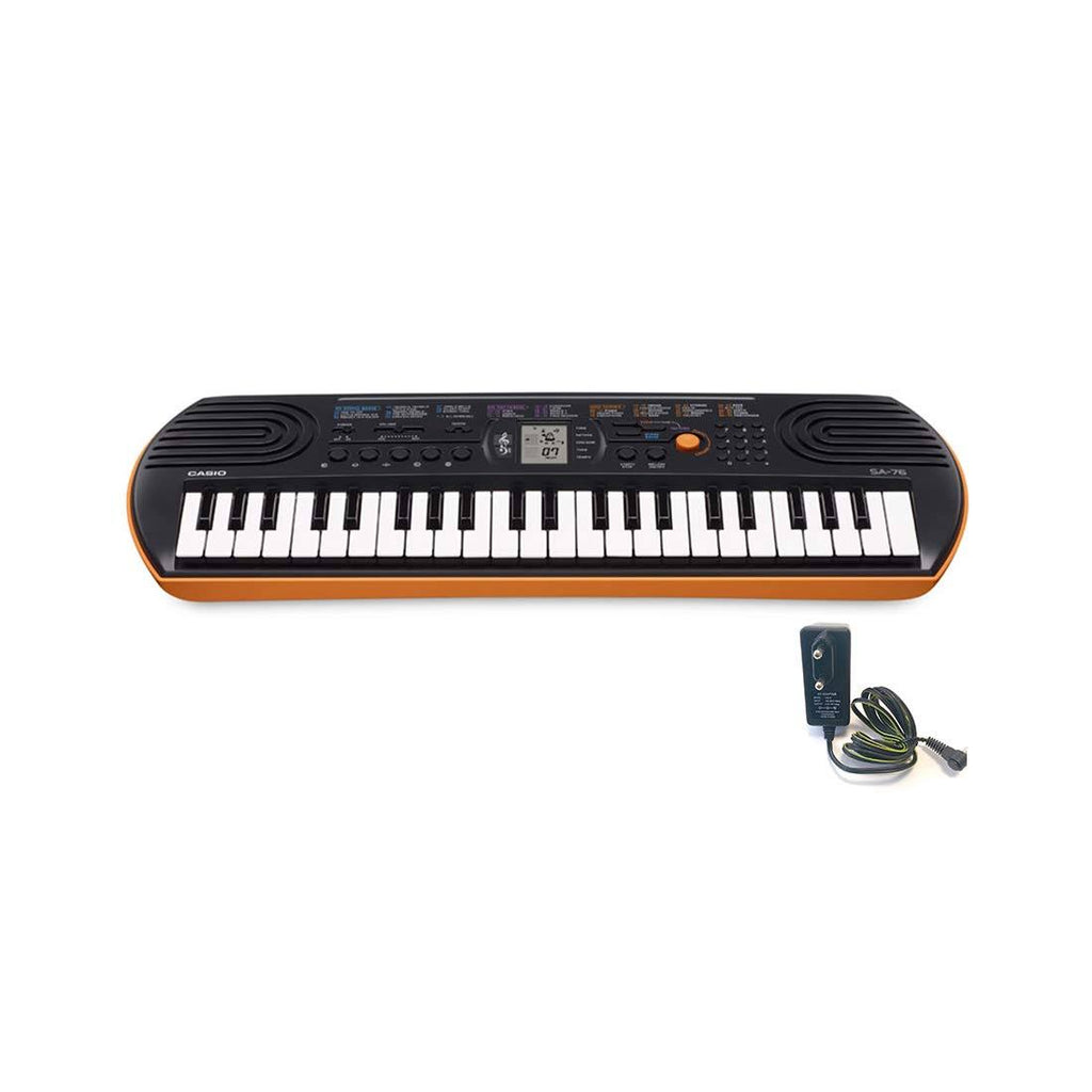 44-Key Electronic Mini Keyboard Black Orange Q167
