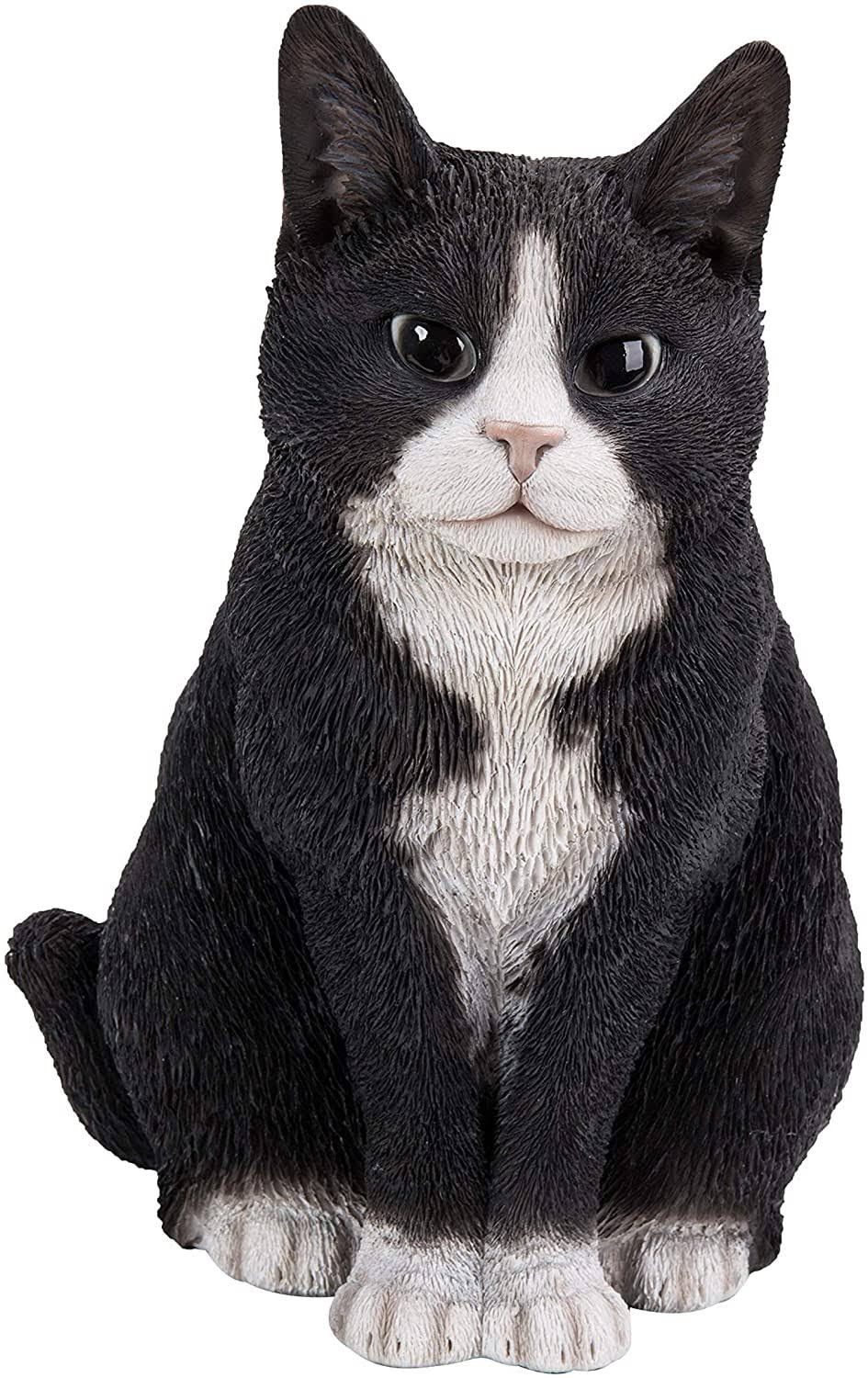 Sitting Cat Black/White U891