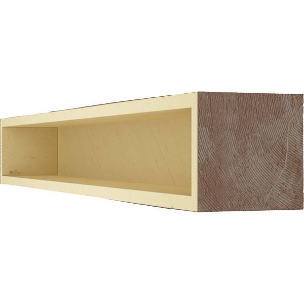 Sandblasted Faux Wood Fireplace Mantel, Aged Pecan E456