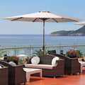Beige 10 ft Patio Umbrella O906709