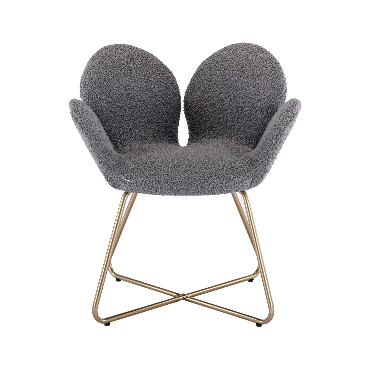 Velvet Accent Chair with Metal Legs, 2PC/SET C212