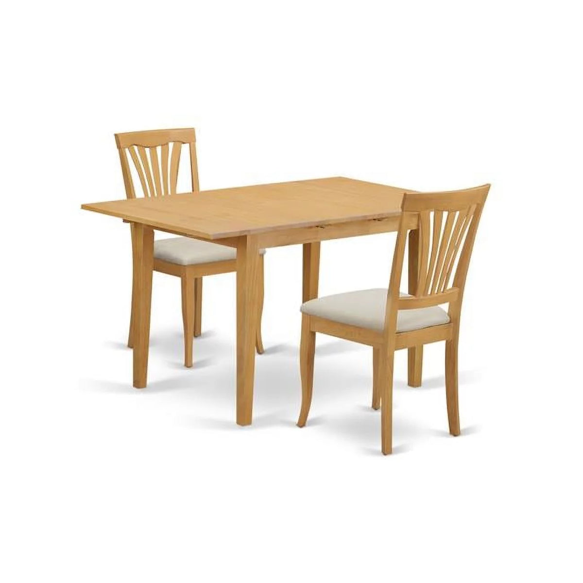 Small Kitchen Table & 2 Chairs Oak J393543
