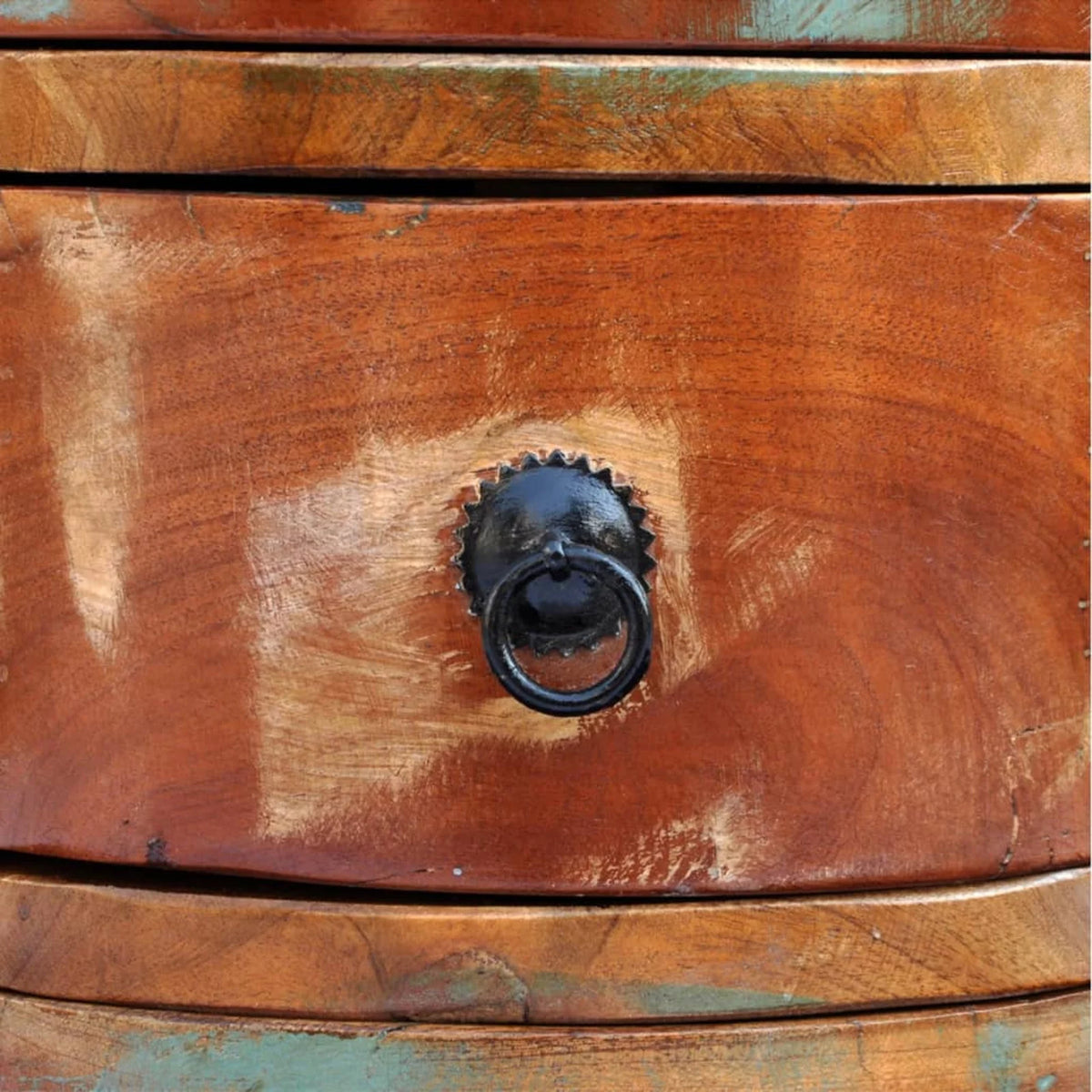 Reclaimed Solid Wood Cabinet with 3 Drawers F435