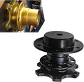 Black 6 Hole Quick Release Steering Wheel Hub Adapter R526798