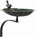 Scallop Shell Birdbath with Wall Mount Bracket S3326