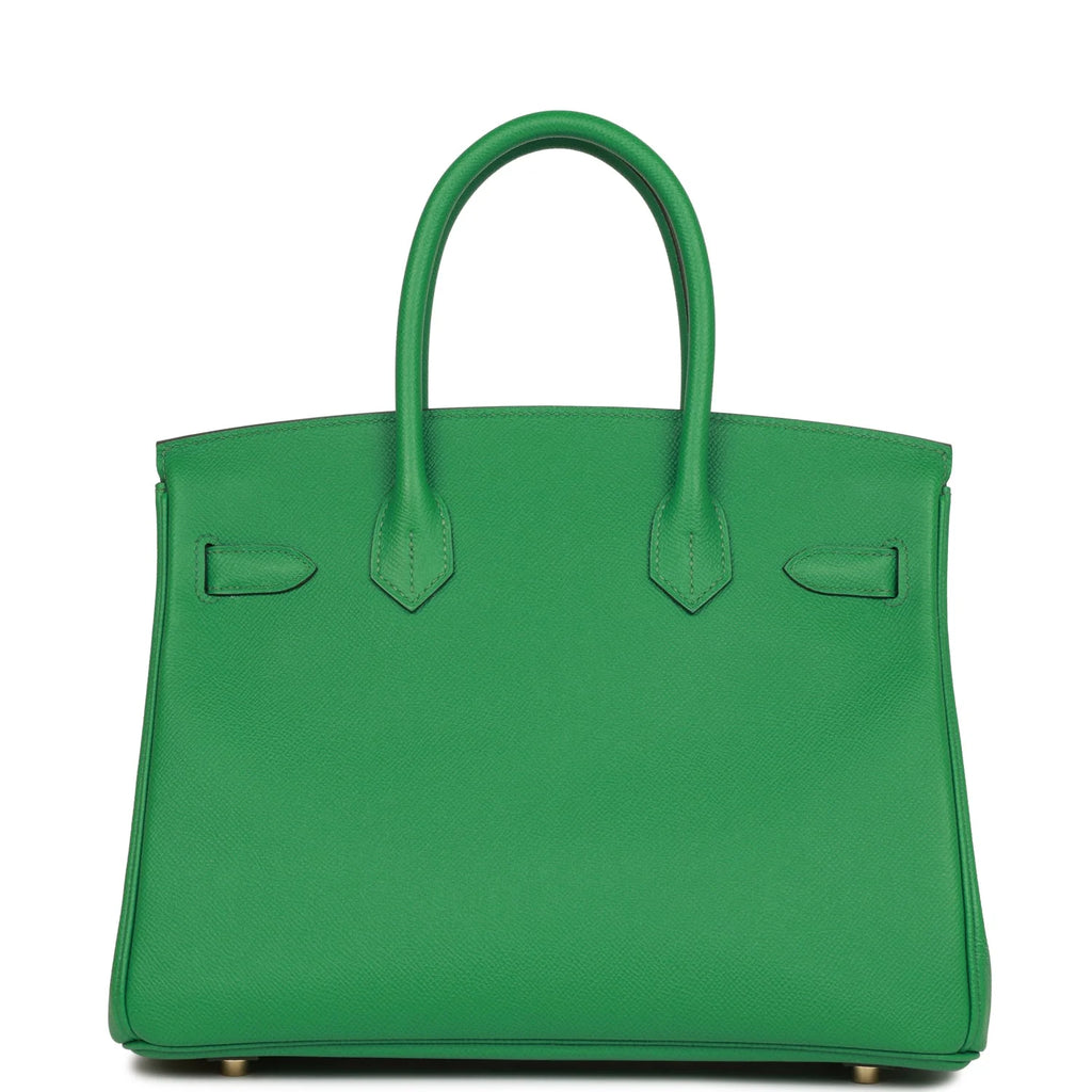Pre-owned Birkin 30 Cactus Epsom Gold Hardware A7470
