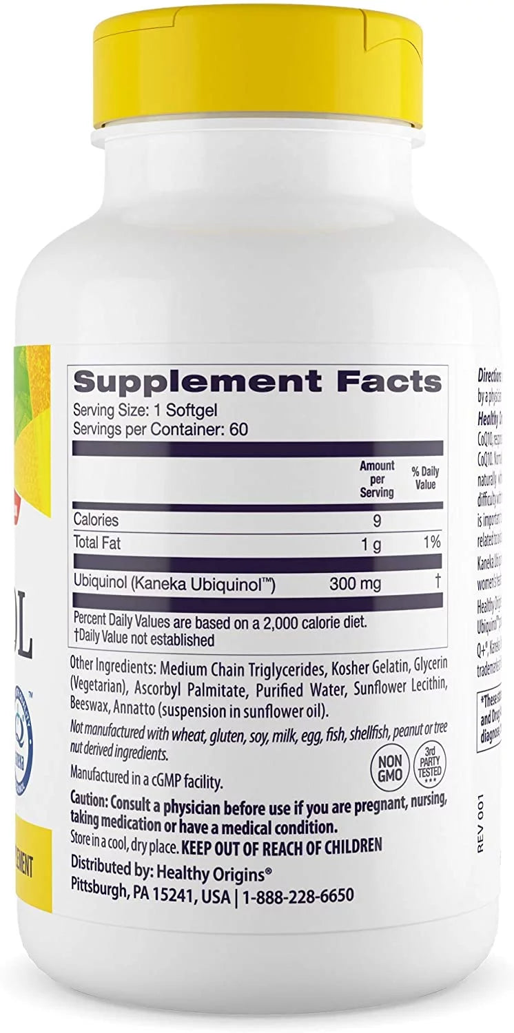Ubiquinol 300 mg 60 Softgels F7942
