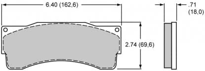 Brake Pad Set for TC Caliper F4426