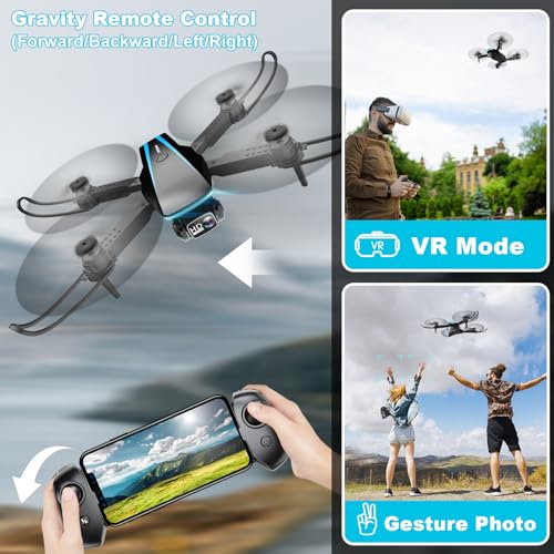 1080P HD Foldable Drone with 2 Batteries and Carrying Case A622008