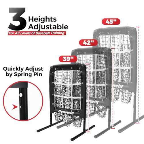 9 Hole Baseball Softball Pitching Net with Strike Zone W2625