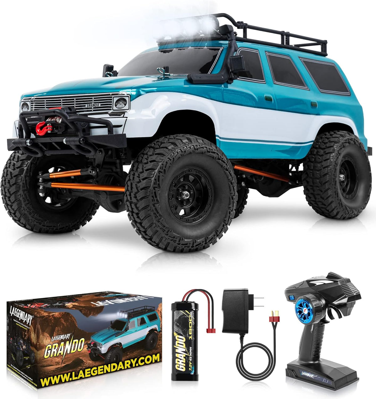 1:8 Scale 4x4 RC Rock Crawler Army Green P75941