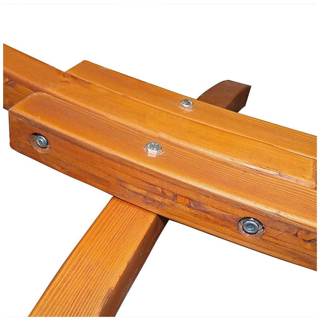 12 ft. Curved Arc Wood Hammock Stand V70269