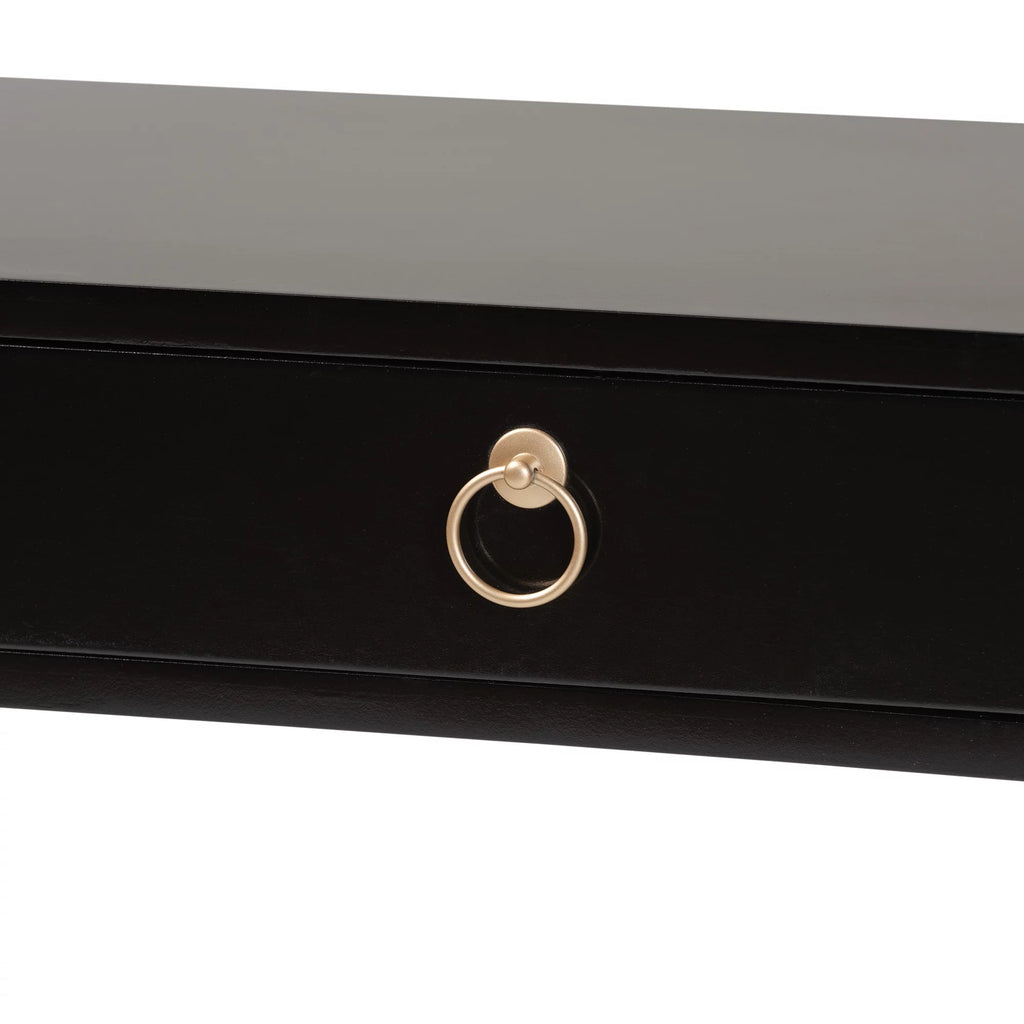 Modern Wood and Metal 2 Drawer Console Table Y7383