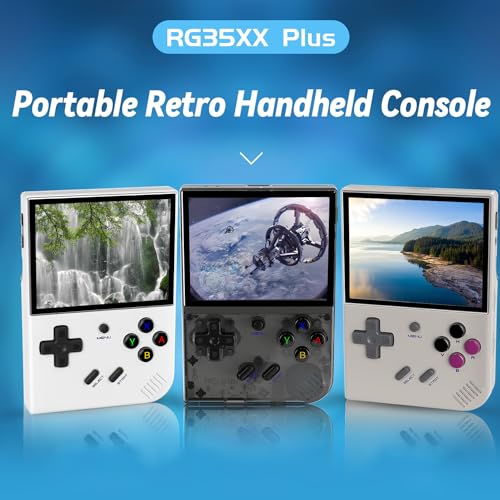 Black 3.5 Inch IPS Screen Retro Handheld Game Console with 64G TF Card M894941