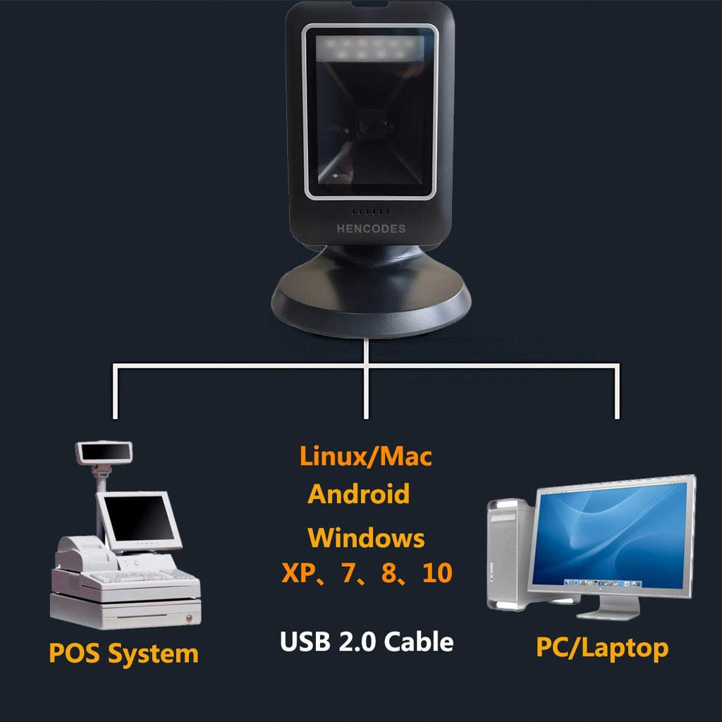2D Barcode Scanner, USB, Pack of 2 E8862