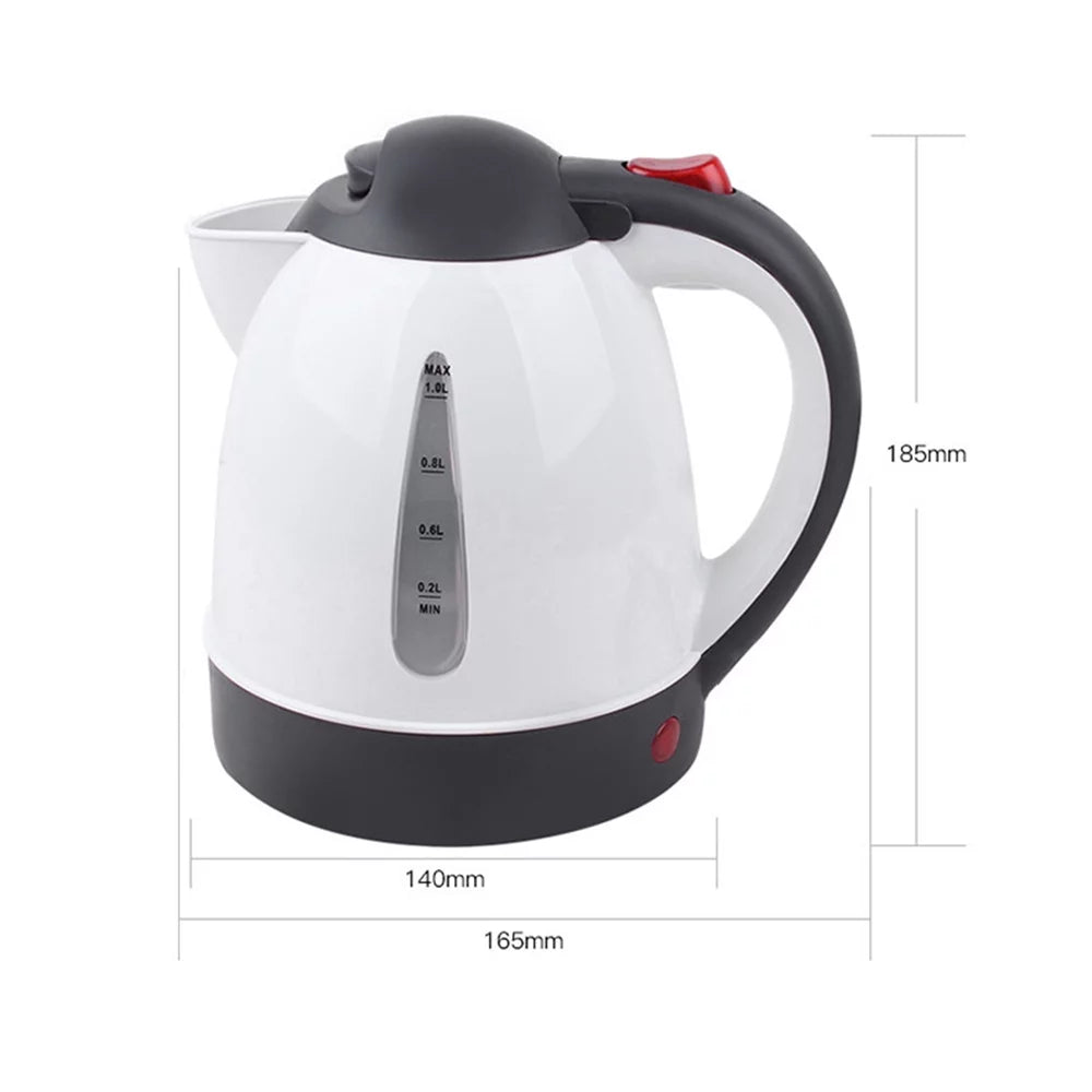 Portable 12V Electric Kettle 1000mL White A44878