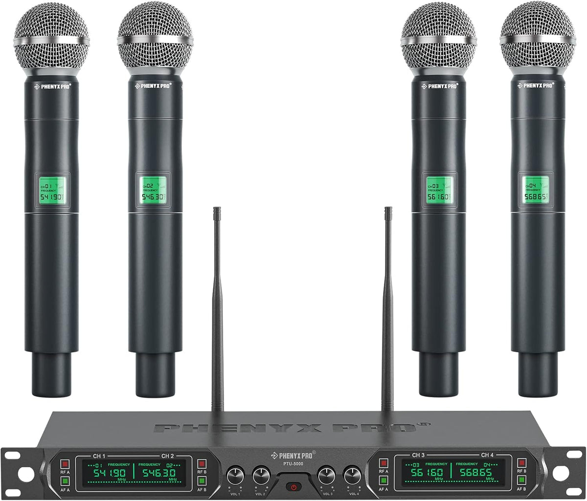 4-Channel UHF Wireless Handheld Dynamic Microphone System N574221