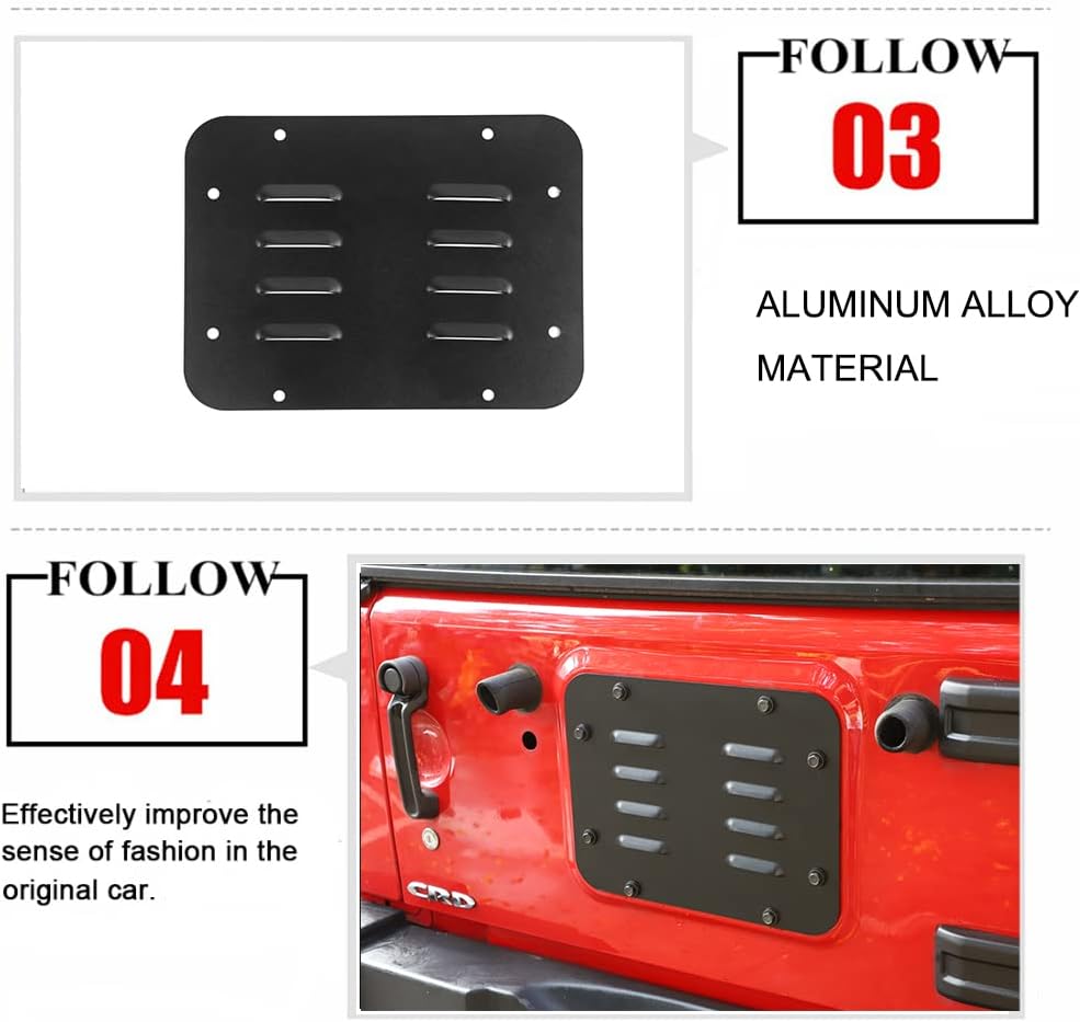 Spare Tire Carrier Delete Filler Pack of 2 T396303