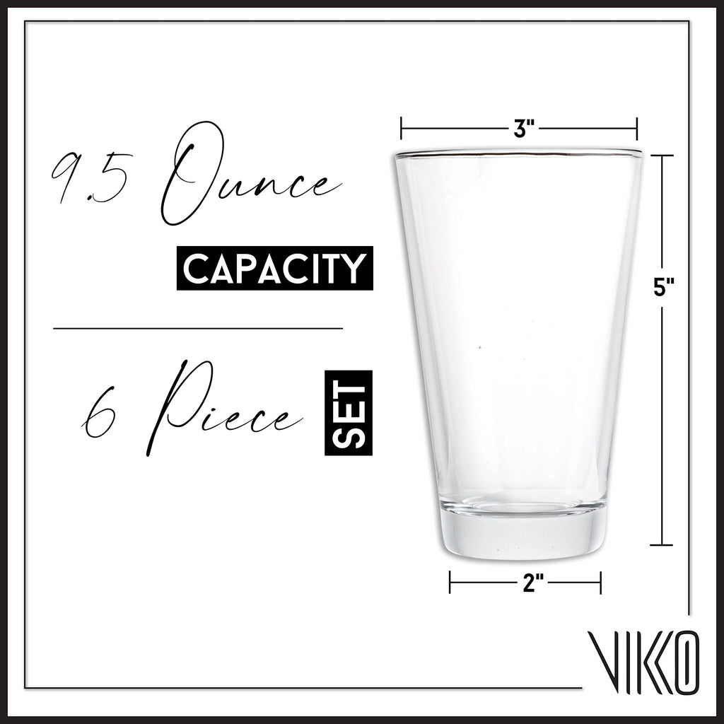 9.5 Ounce Water Tumblers Set of Six V7176