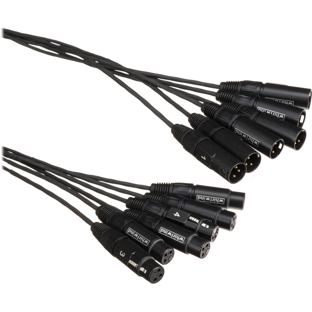 6-Channel XLR Female to XLR Male Fanout Snake Cable Q505